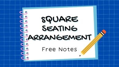 square seating arrangement pdf