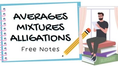 averages mixtures alligations notes