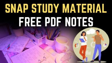 SNAP study material notes pdf