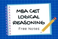 mba cet logical reasoning notes