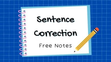 sentence correction pdf
