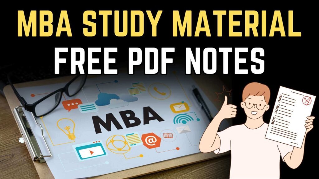 MBA study material free download 