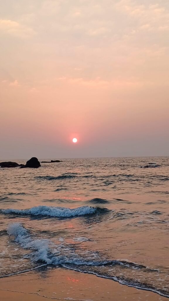 Vagator Beach Goa Sunset