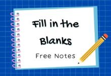 fill in the blanks pdf