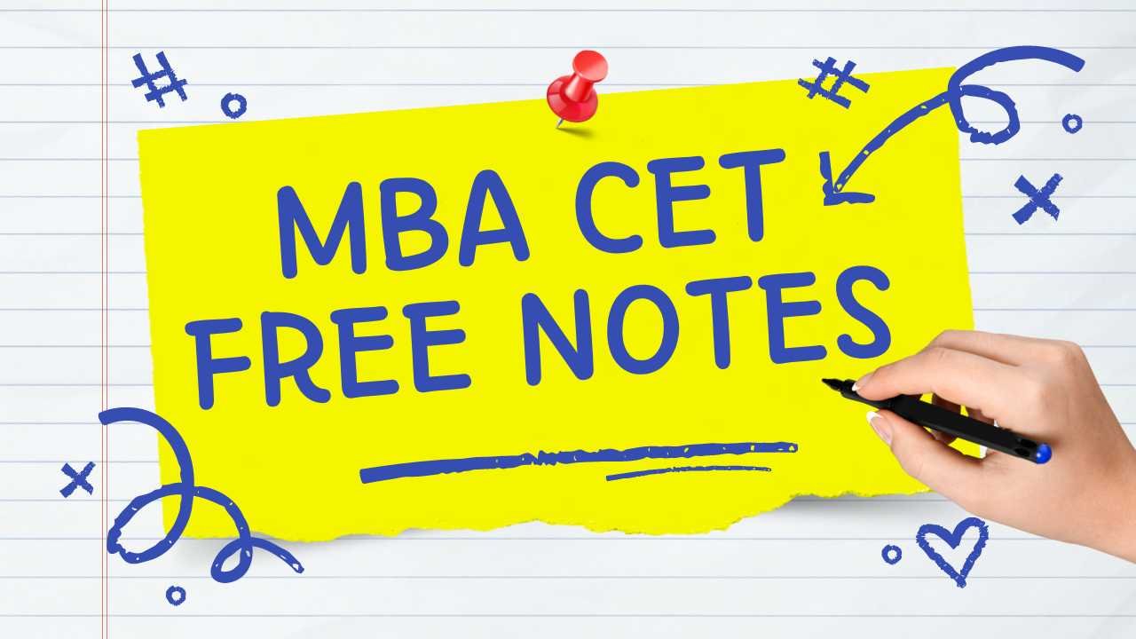 Mba Cet 2025 Free Study Material Notes Pdf Free Download