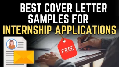 Best Cover Letter Samples for Internship Applications